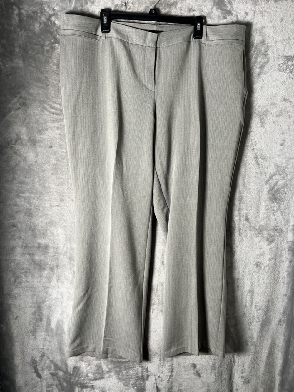 Worthington Light Gray Curvy Fit Dress Trouser
